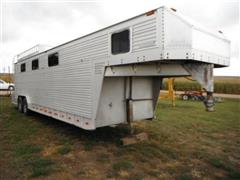 1983 Barrett 5th Wheel Aluminum Horse Trailer